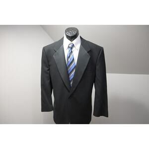 Louis Roth Black Tuxedo 2 Piece Suit Pants Jacket Mens Sz 38 x 30 44 S